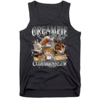 Creampie Connoisseur Raunchy Funny Cat Meme Adult Humor Tank Top