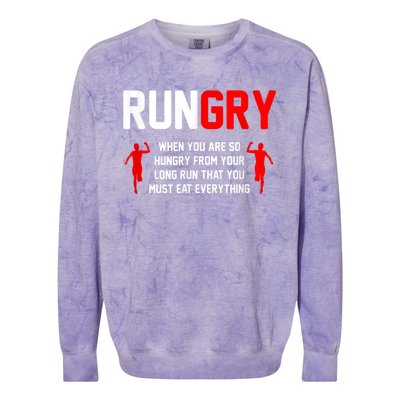 Cross Country Running XC Run Runner Colorblast Crewneck Sweatshirt