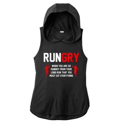 Cross Country Running XC Run Runner Ladies PosiCharge Tri-Blend Wicking Draft Hoodie Tank