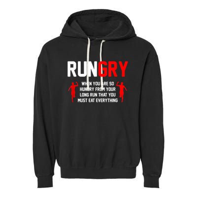 Cross Country Running XC Run Runner Garment-Dyed Fleece Hoodie