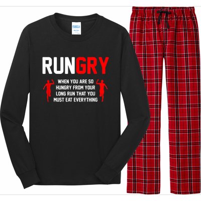 Cross Country Running XC Run Runner Long Sleeve Pajama Set