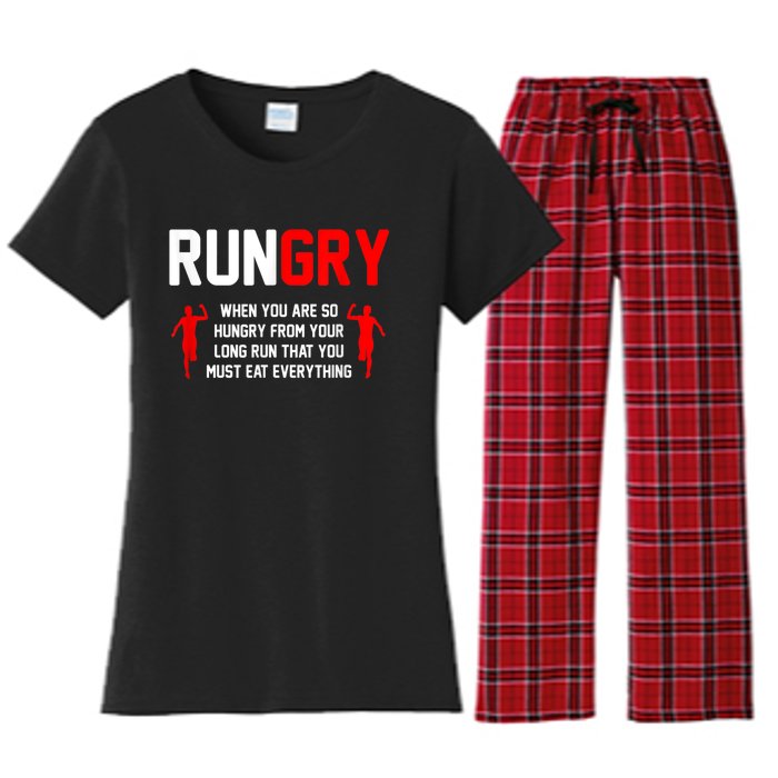 Cross Country Running XC Run Runner Women's Flannel Pajama Set