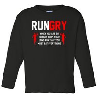 Cross Country Running XC Run Runner Toddler Long Sleeve Shirt