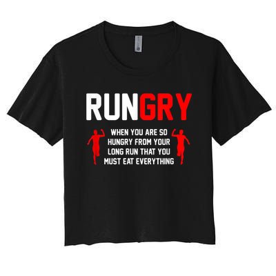 Cross Country Running XC Run Runner Women's Crop Top Tee