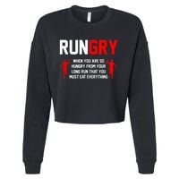 Cross Country Running XC Run Runner Cropped Pullover Crew