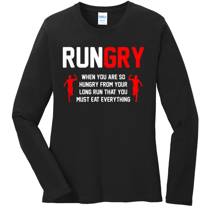 Cross Country Running XC Run Runner Ladies Long Sleeve Shirt