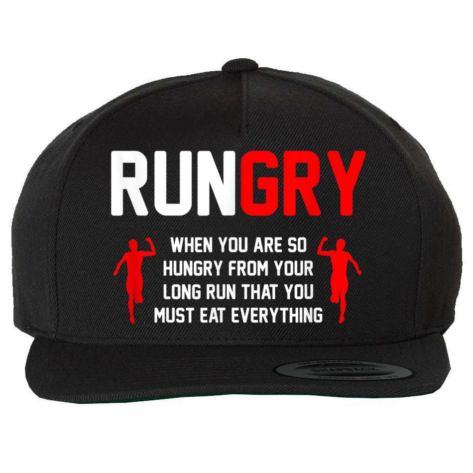 Cross Country Running XC Run Runner Wool Snapback Cap