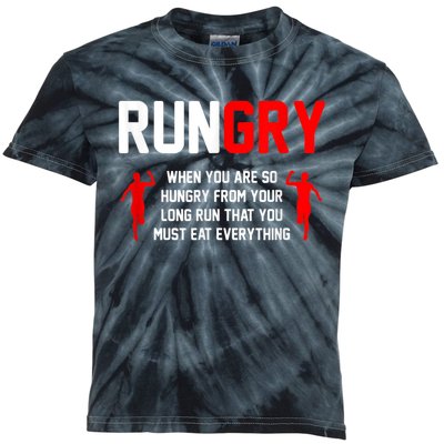 Cross Country Running XC Run Runner Kids Tie-Dye T-Shirt