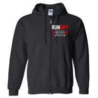 Cross Country Running XC Run Runner Full Zip Hoodie