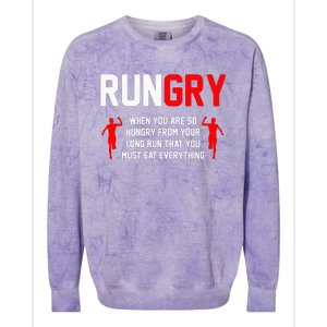 Cross Country Running XC Run Runner Colorblast Crewneck Sweatshirt