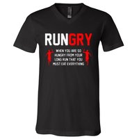 Cross Country Running XC Run Runner V-Neck T-Shirt