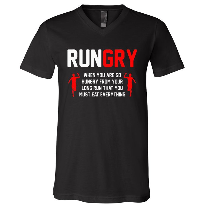 Cross Country Running XC Run Runner V-Neck T-Shirt