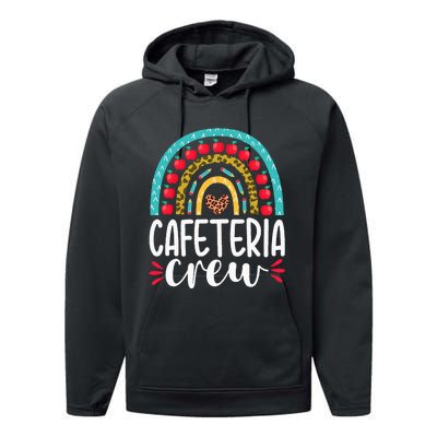 Cafeteria Crew School Lunch Lady Appreciation Back To School Performance Fleece Hoodie