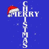 Christian Christmas Santa Hat Jesus Cross And Snow T-Shirt
