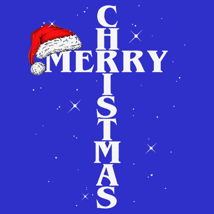 Christian Christmas Santa Hat Jesus Cross And Snow 16 in Basic Backpack