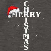 Christian Christmas Santa Hat Jesus Cross And Snow Vector Backpack