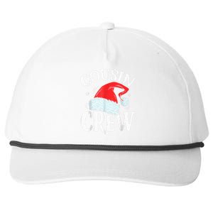 Cousin Crew Santa T shirt Christmas Family Matching Pajamas Snapback Five-Panel Rope Hat