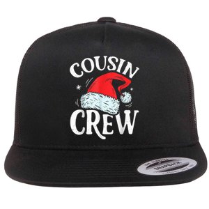 Cousin Crew Santa T shirt Christmas Family Matching Pajamas Flat Bill Trucker Hat