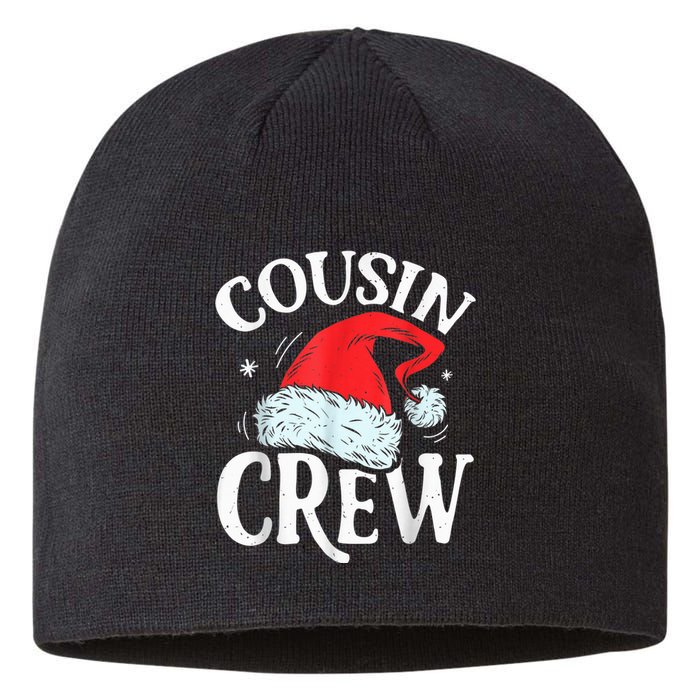 Cousin Crew Santa T shirt Christmas Family Matching Pajamas Sustainable Beanie