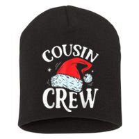 Cousin Crew Santa T shirt Christmas Family Matching Pajamas Short Acrylic Beanie