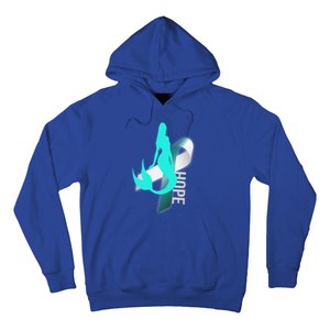 Cervical Cancer Survivor Gift Mermaid Ribbon Hope Wife Gift Hoodie