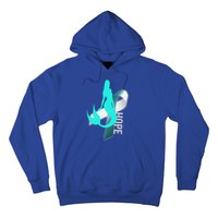 Cervical Cancer Survivor Gift Mermaid Ribbon Hope Wife Gift Hoodie