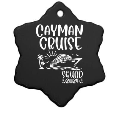 Cayman Cruise Squad 2024 Cayman Holiday Family Matching Ceramic Star Ornament