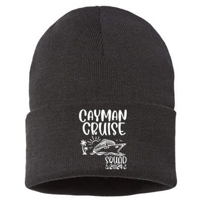 Cayman Cruise Squad 2024 Cayman Holiday Family Matching Sustainable Knit Beanie