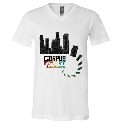Corpus Callosum Science And Art Novelty V-Neck T-Shirt