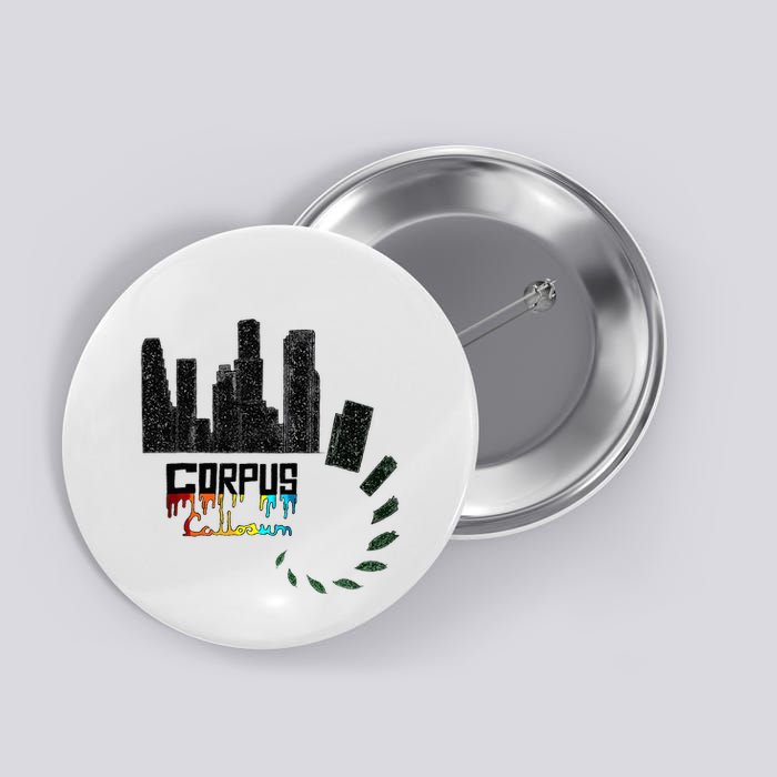 Corpus Callosum Science And Art Novelty Button