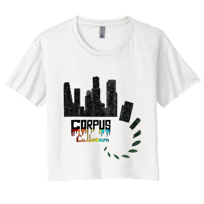 Corpus Callosum Science And Art Novelty Crop Top