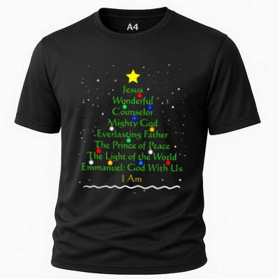 Christian Christmas S Bible Names Of Jesus Gift Tree Performance Shirt