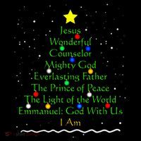 Christian Christmas S Bible Names Of Jesus Gift Tree T-Shirt