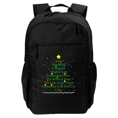 Christian Christmas S Bible Names Of Jesus Gift Tree Backpack