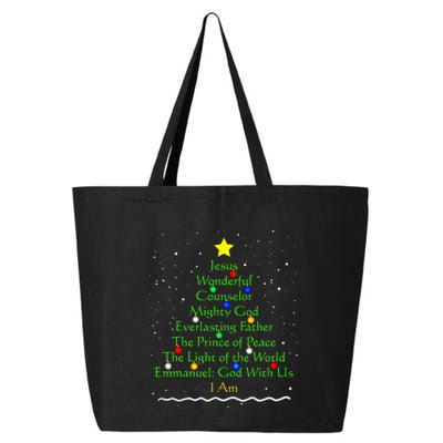 Christian Christmas S Bible Names Of Jesus Gift Tree 25L Jumbo Tote