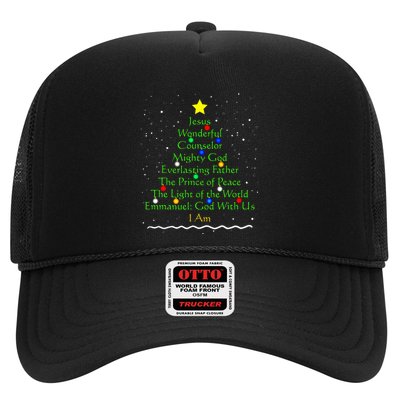 Christian Christmas S Bible Names Of Jesus Gift Tree Trucker Hat