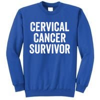 Cervical Cancer Survivor Gift Tall Sweatshirt