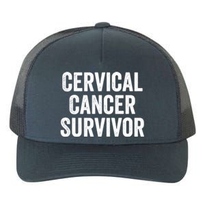 Cervical Cancer Survivor Gift Yupoong Adult 5-Panel Trucker Hat