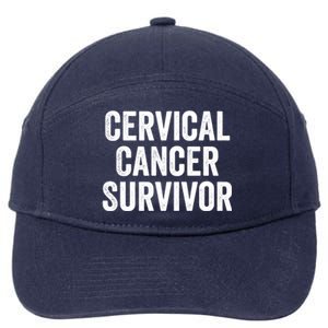 Cervical Cancer Survivor Gift 7-Panel Snapback Hat