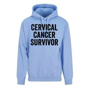 Cervical Cancer Survivor Gift Unisex Surf Hoodie