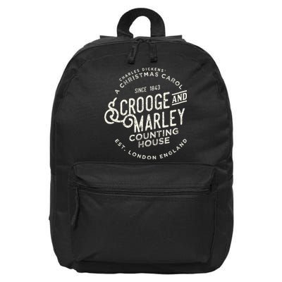 Christmas Carol Scrooge & Marley Holiday Design Tradition 16 in Basic Backpack