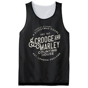 Christmas Carol Scrooge & Marley Holiday Design Tradition Mesh Reversible Basketball Jersey Tank