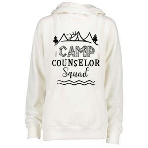 Camp Counselor Squad Gift Idea For Summer Camp Counselors Cool Gift Womens Funnel Neck Pullover Hood