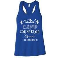 Camp Counselor Squad Gift Idea For Summer Camp Counselors Cool Gift Women's Racerback Tank