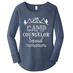 Camp Counselor Squad Gift Idea For Summer Camp Counselors Cool Gift Women's Perfect Tri Tunic Long Sleeve Shirt