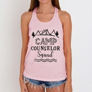 Camp Counselor Squad Gift Idea For Summer Camp Counselors Cool Gift Women's Knotted Racerback Tank