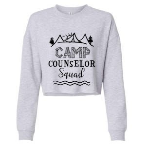 Camp Counselor Squad Gift Idea For Summer Camp Counselors Cool Gift Cropped Pullover Crew