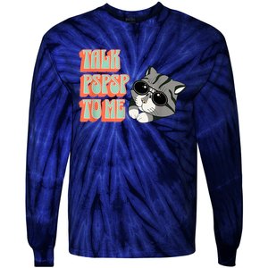 Cool Cat Shirt, Cat Dad, Cat Mom, Kittens, Pet Adopt Kitty Tie-Dye Long Sleeve Shirt