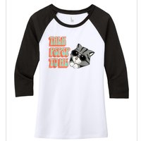 Cool Cat Shirt, Cat Dad, Cat Mom, Kittens, Pet Adopt Kitty Women's Tri-Blend 3/4-Sleeve Raglan Shirt