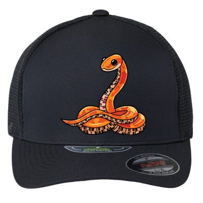 Cute Corn Snake Flexfit Unipanel Trucker Cap